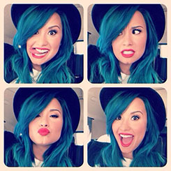 What Do You Think of Demi’s Blue Hair?