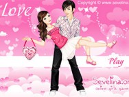Lovely couple dressup game