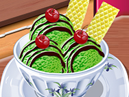 Ice cream: green tea