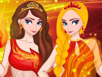 🔥 Fire Elsa dress up ❄️ | • Sevelina Games for girls •